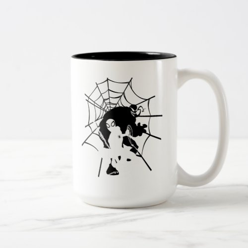 Spider_Man  Spider_Man In Venoms Web Two_Tone Coffee Mug