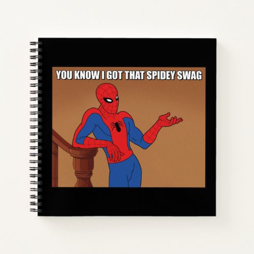 Spider_Man Spidey Swag Meme Graphic Notebook