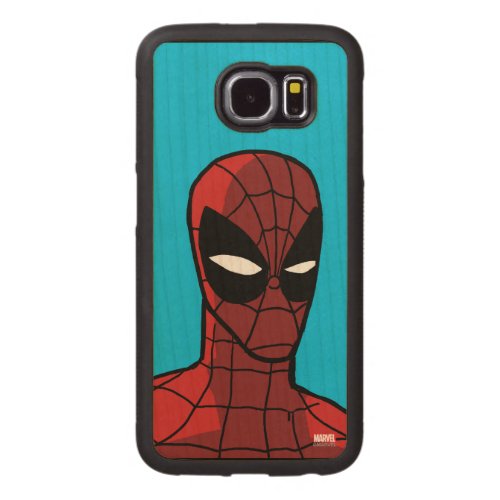 Spider_Man Stare Carved Wood Samsung Galaxy S6 Case