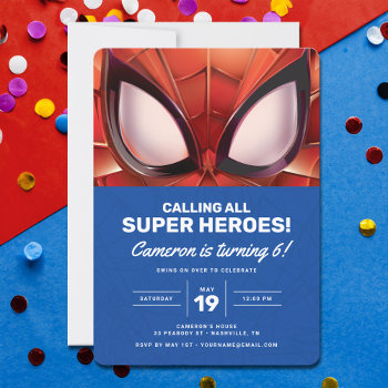Spider-man | Super Hero Birthday  Invitation by spidermanclassics at Zazzle
