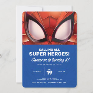Spiderman Birthday Invitations & Invitation Templates | Zazzle
