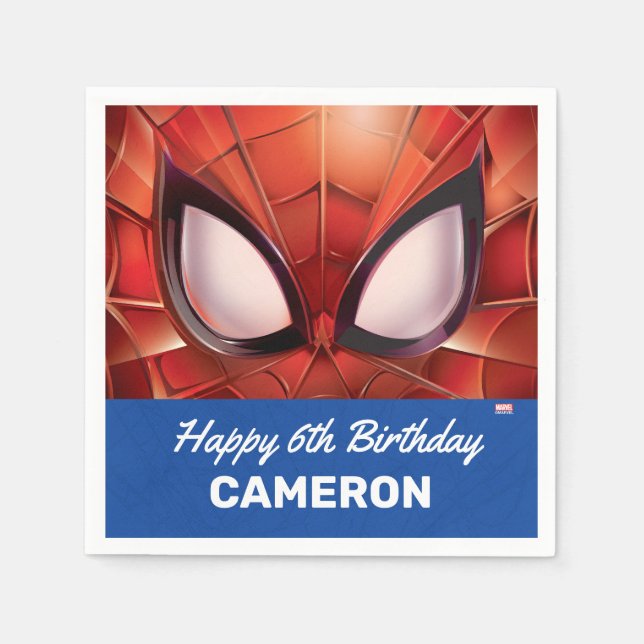 Spider-Man | Super Hero Birthday Napkins (Front)