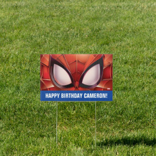 Spider-Man   Super Hero Birthday Sign