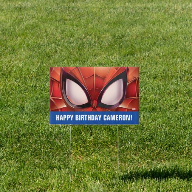 Spider-Man | Super Hero Birthday Sign (Insitu)