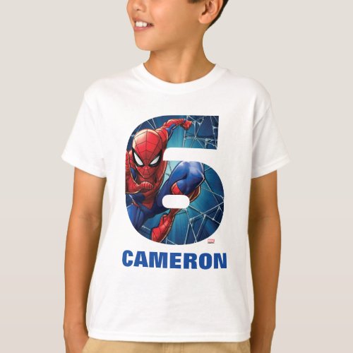 Spider_Man  Super Hero Birthday T_Shirt