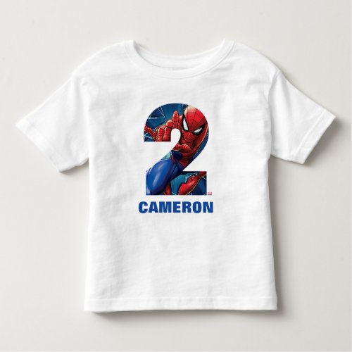 Spider_Man  Super Hero Birthday Toddler T_shirt