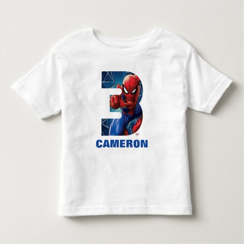 Spider_Man  Super Hero Birthday Toddler T_shirt