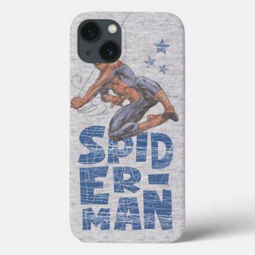 Spider_Man Swing and Stars Graphic iPhone 13 Case