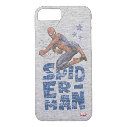 Spider_Man Swing and Stars Graphic iPhone 87 Case