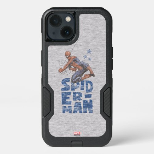 Spider_Man Swing and Stars Graphic iPhone 13 Case