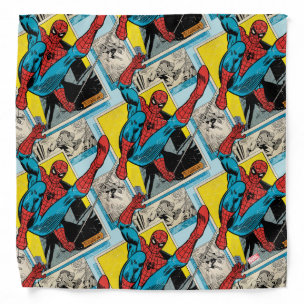 Spider-Man Swinging Out Of Comic Panels Fabric | Zazzle