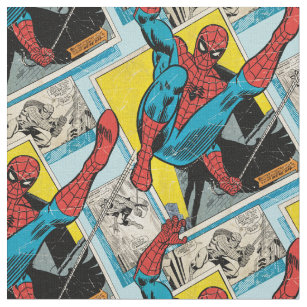 Spiderman Comic Book Fabric | Zazzle