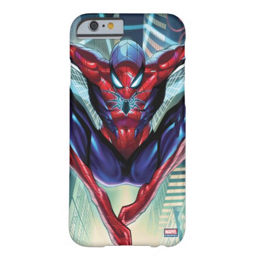 Spider_Man  Swinging Over City Glow Barely There iPhone 6 Case