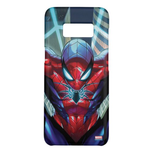 Spider_Man  Swinging Over City Glow Case_Mate Samsung Galaxy S8 Case
