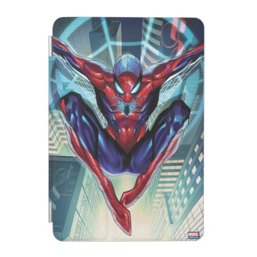 Spider_Man  Swinging Over City Glow iPad Mini Cover