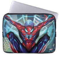 Spider-Man | Swinging Over City Glow Laptop Sleeve