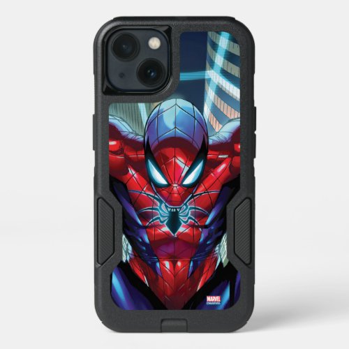 Spider_Man  Swinging Over City Glow iPhone 13 Case