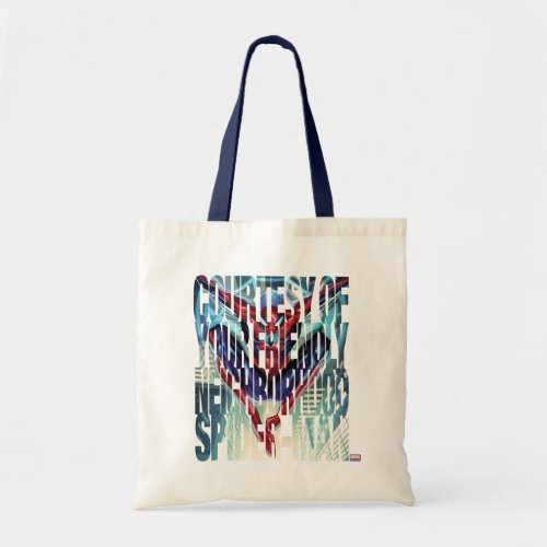 Spider_Man  Swinging Over City Glow Tote Bag