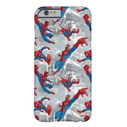 Spider-Man Swinging Over City Pattern Barely There iPhone 6 Case