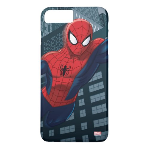 Spider_Man Swinging Through Downtown iPhone 8 Plus7 Plus Case