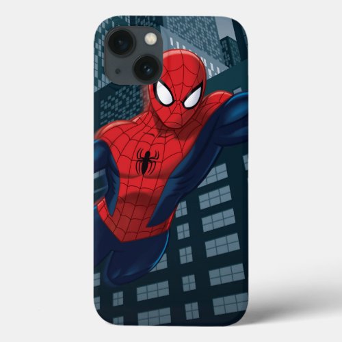 Spider_Man Swinging Through Downtown iPhone 13 Case