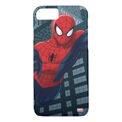 Spider_Man Swinging Through Downtown iPhone 87 Case