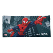 Spider-Man Swinging Through Downtown Pencil Case (Back)