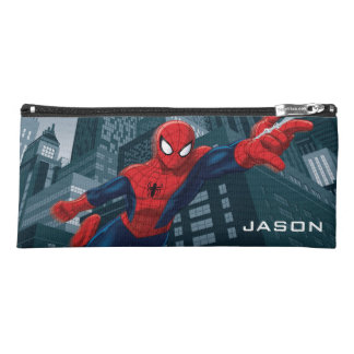 Spider-Man Swinging Through Downtown Pencil Case