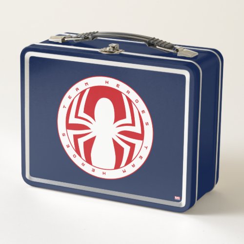 Spider_Man Team Heroes Emblem Metal Lunch Box