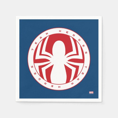 Spider_Man Team Heroes Emblem Napkins
