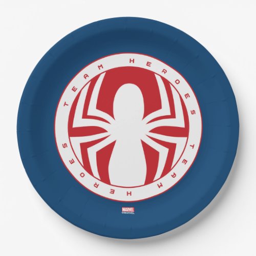 Spider_Man Team Heroes Emblem Paper Plates
