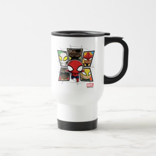 Spider_Man Team Heroes Mini Group Travel Mug