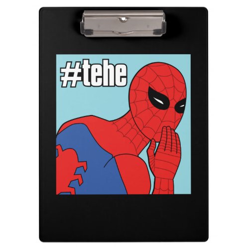Spider_Man tehe Laughing Meme Graphic Clipboard