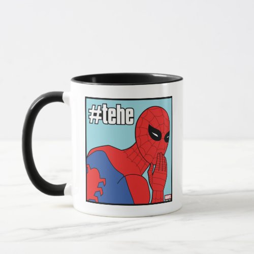 Spider_Man tehe Laughing Meme Graphic Mug
