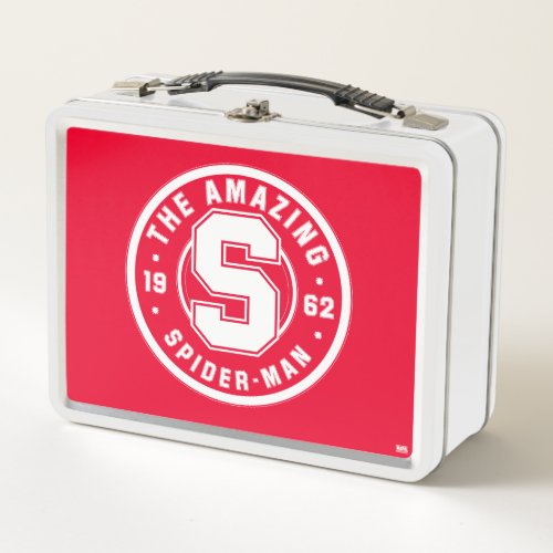 Spider_Man  The Amazing Spider_Man Retro Badge Metal Lunch Box