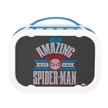Spider-man | The Amazing Spider-man Retro Type Lunch Box by spidermanclassics at Zazzle