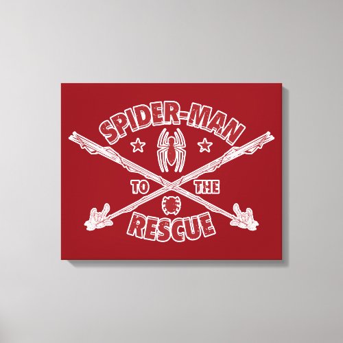 Spider_Man To The Rescue Canvas Print