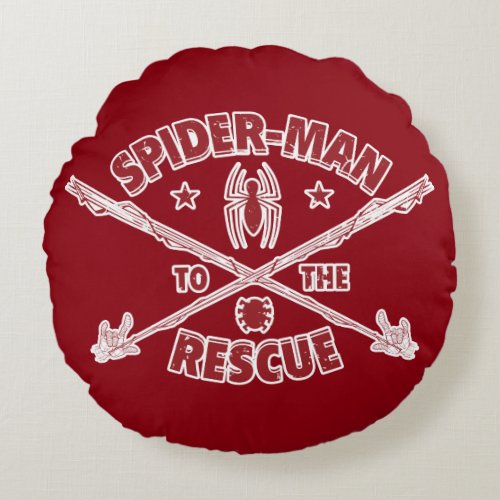 Spider_Man To The Rescue Round Pillow