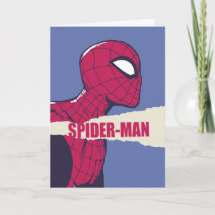 Spider-Man Torn Page Name Graphic Card