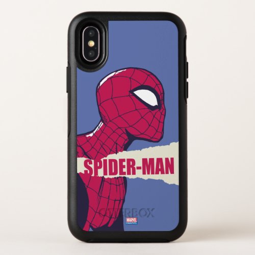 Spider_Man Torn Page Name Graphic OtterBox Symmetry iPhone X Case