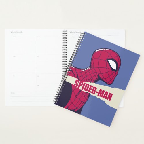Spider_Man Torn Page Name Graphic Planner