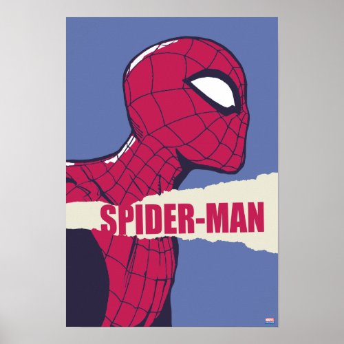 Spider_Man Torn Page Name Graphic Poster