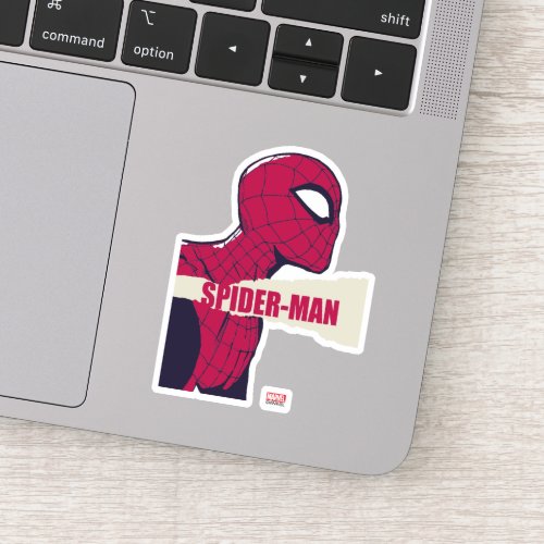 Spider_Man Torn Page Name Graphic Sticker