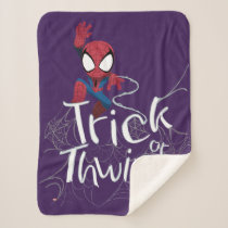 Spider-Man "Trick or Thwip" Sherpa Blanket