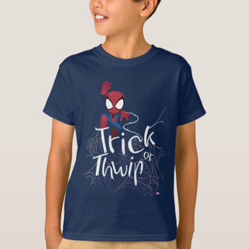 Spider_Man Trick or Thwip T_Shirt