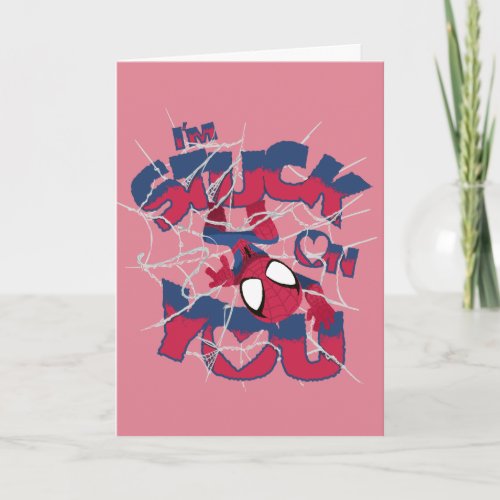 Spider_Man Valentine  Im Stuck On You Card