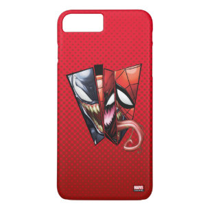 Spider-Man Venom, Carnage, & Spider-Man Cutout iPhone 8 Plus/7 Plus Case