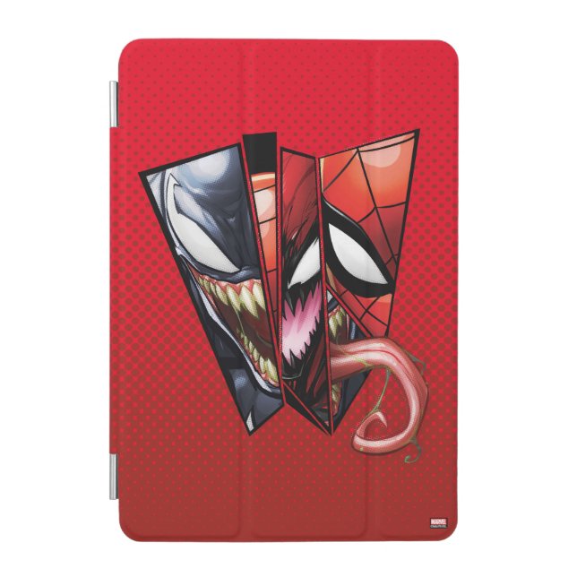 Spider-Man | Venom, Carnage, & Spider-Man Cutout iPad Mini Cover (Front)