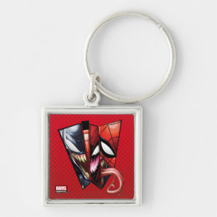 Spider-Man Venom, Carnage, & Spider-Man Cutout Keychain