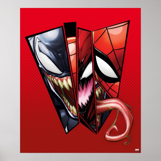 Spider-Man | Venom, Carnage, & Spider-Man Cutout Poster (Front)